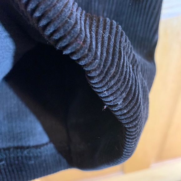 Vintage Nautica Black Pleated Cuffed Classic Fit Corduroy Pants Rigger 34x30 Y2K - Picture 3 of 9